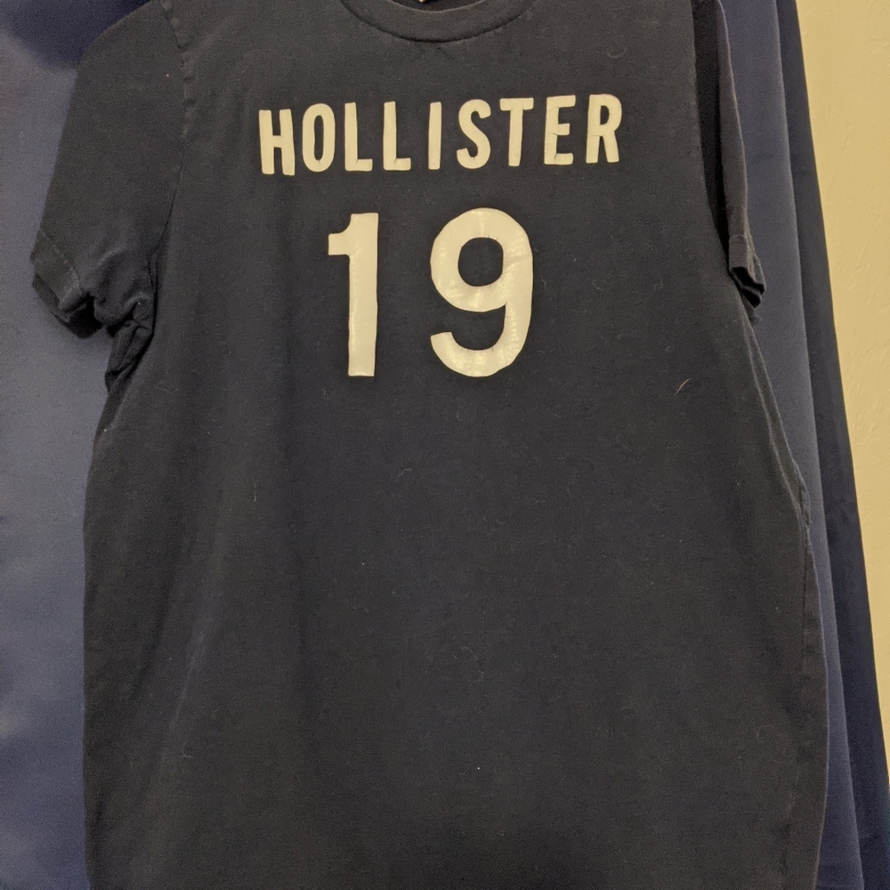 Navy blue Hollister shirt